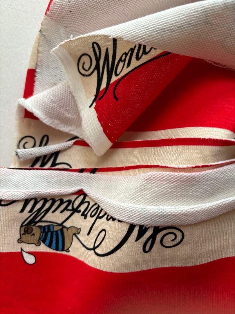 くま柄　大きめ　ミニ裏毛