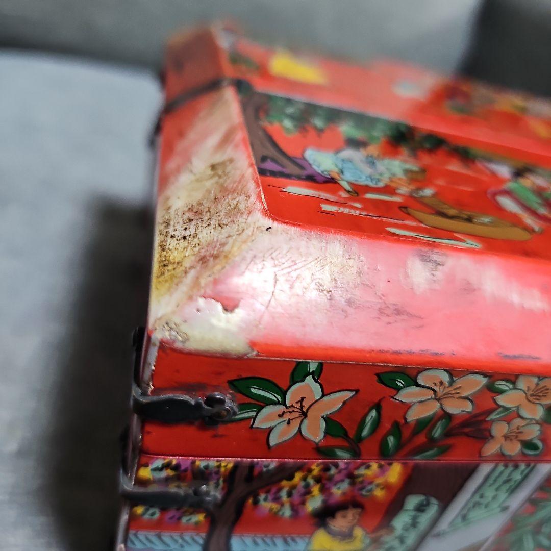 韓国 高麗華角 宝石箱 錠前付き 写し