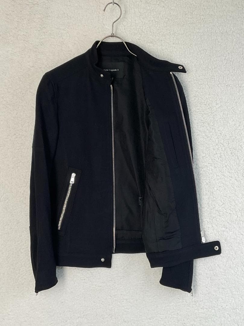 【1piu1uguale3 シングルライダース】ブラック 未使用