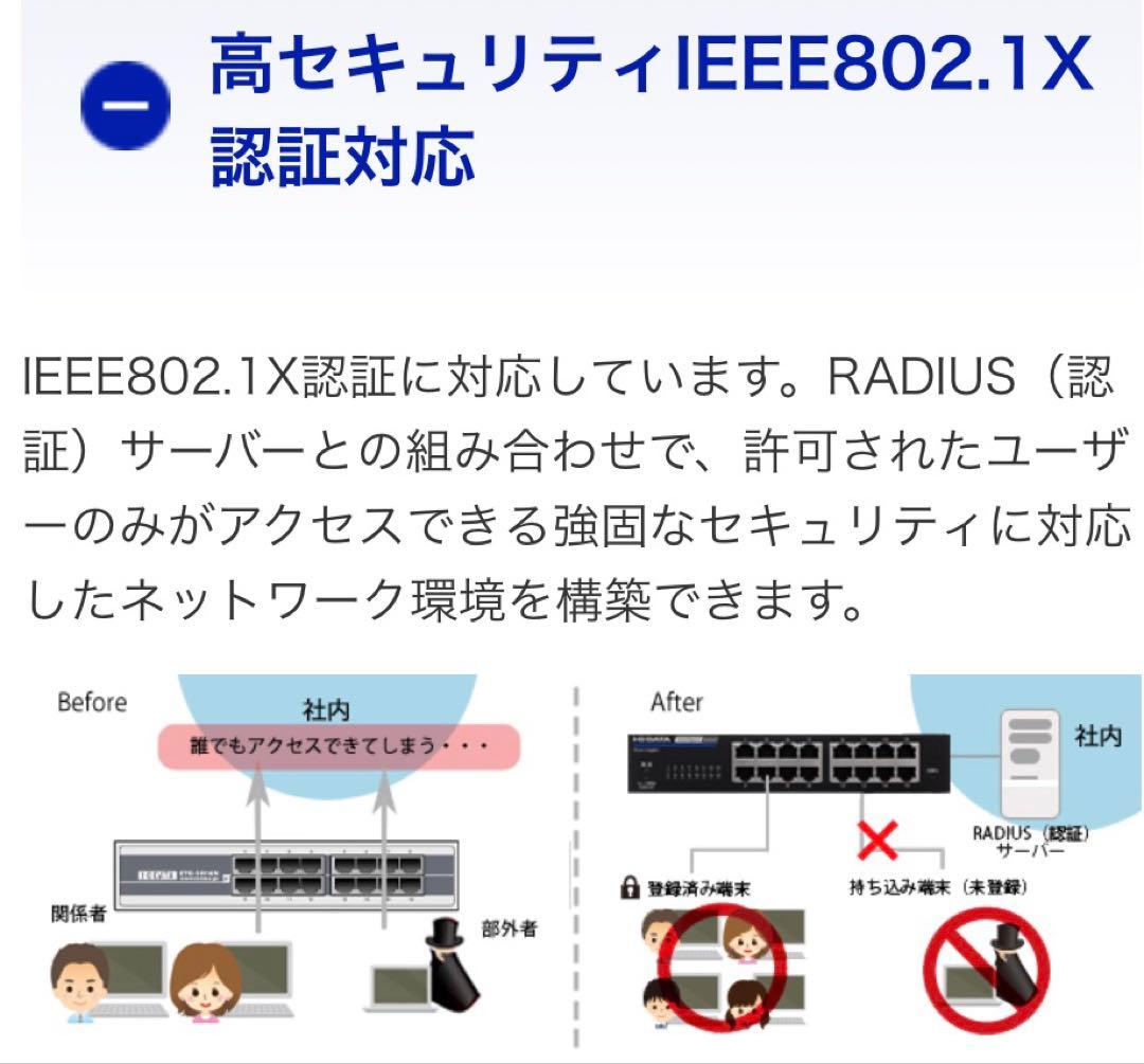 インテリジェントスイッチ BSH-G08M I-O DATA(美品)