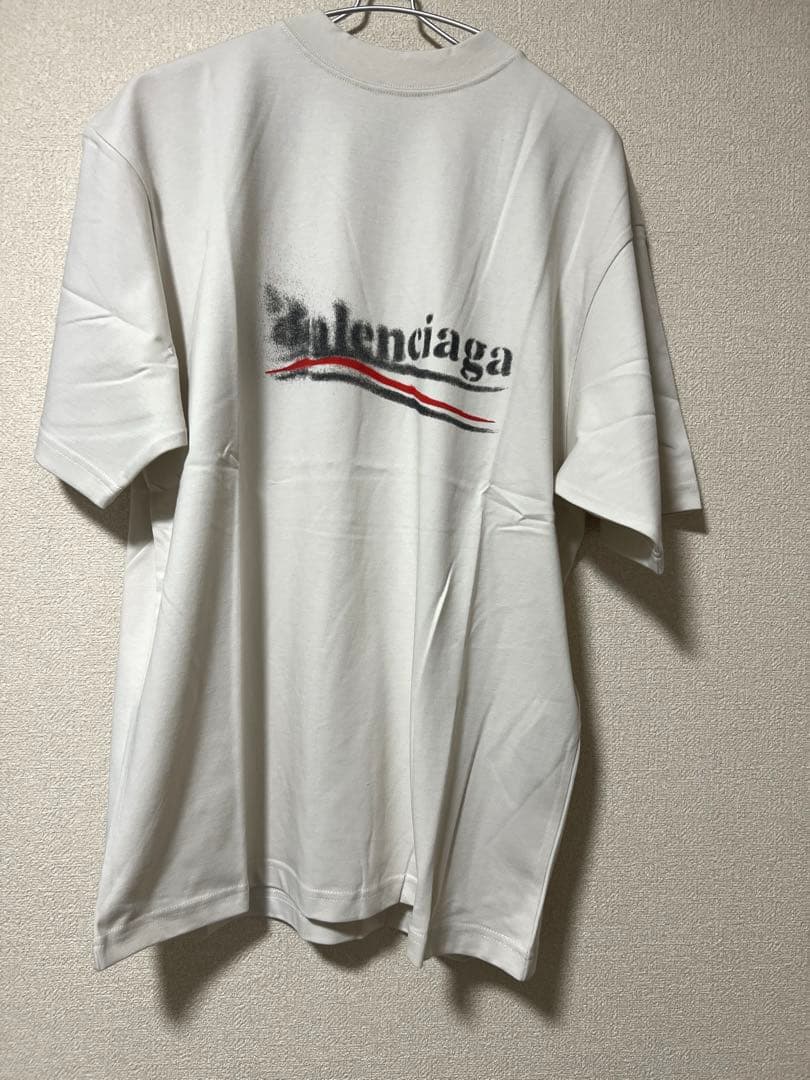 BALENCIAGA ロゴホワイト Tシャツ UNISEX