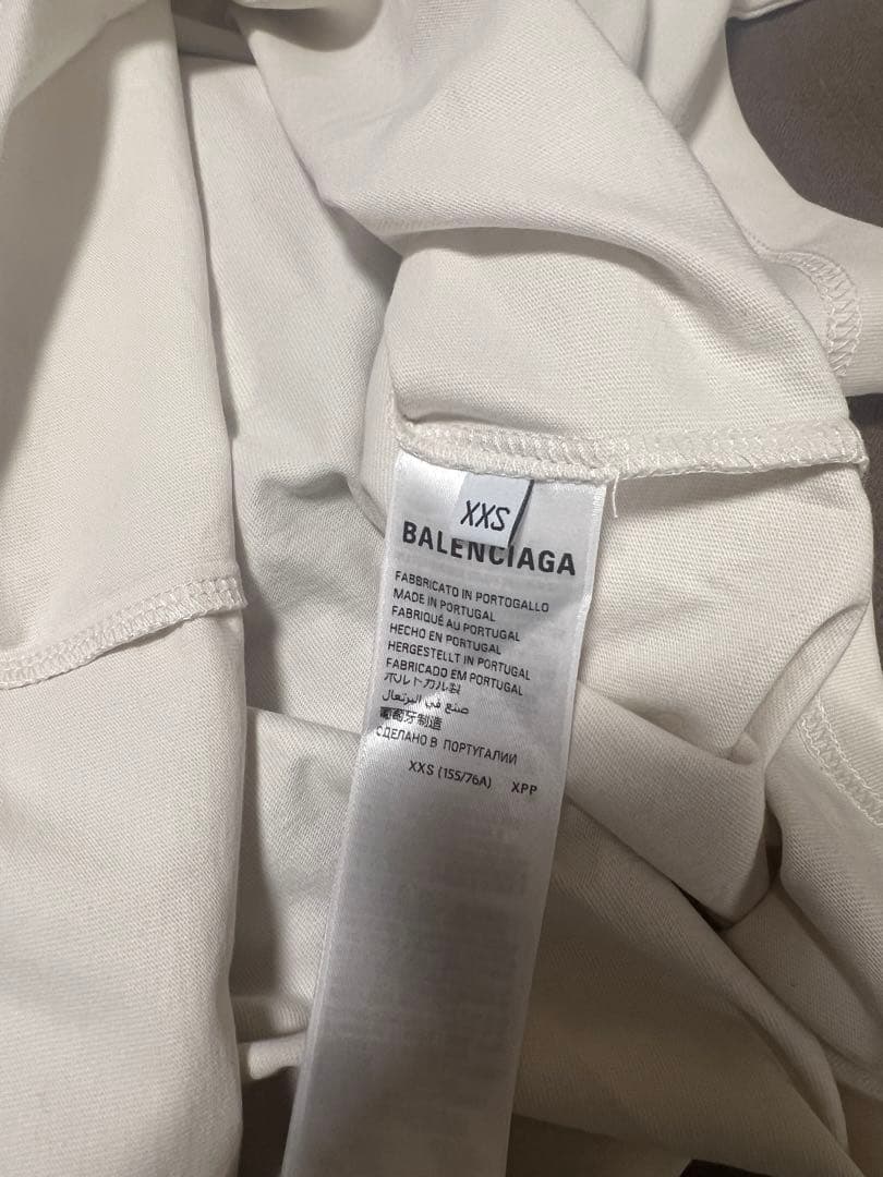 BALENCIAGA ロゴホワイト Tシャツ UNISEX