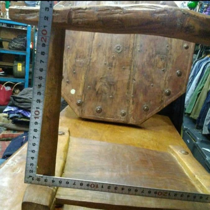 アフリカ　コートジボアール　バウレ族　アンティーク曲げ木椅子　インテリア　花台