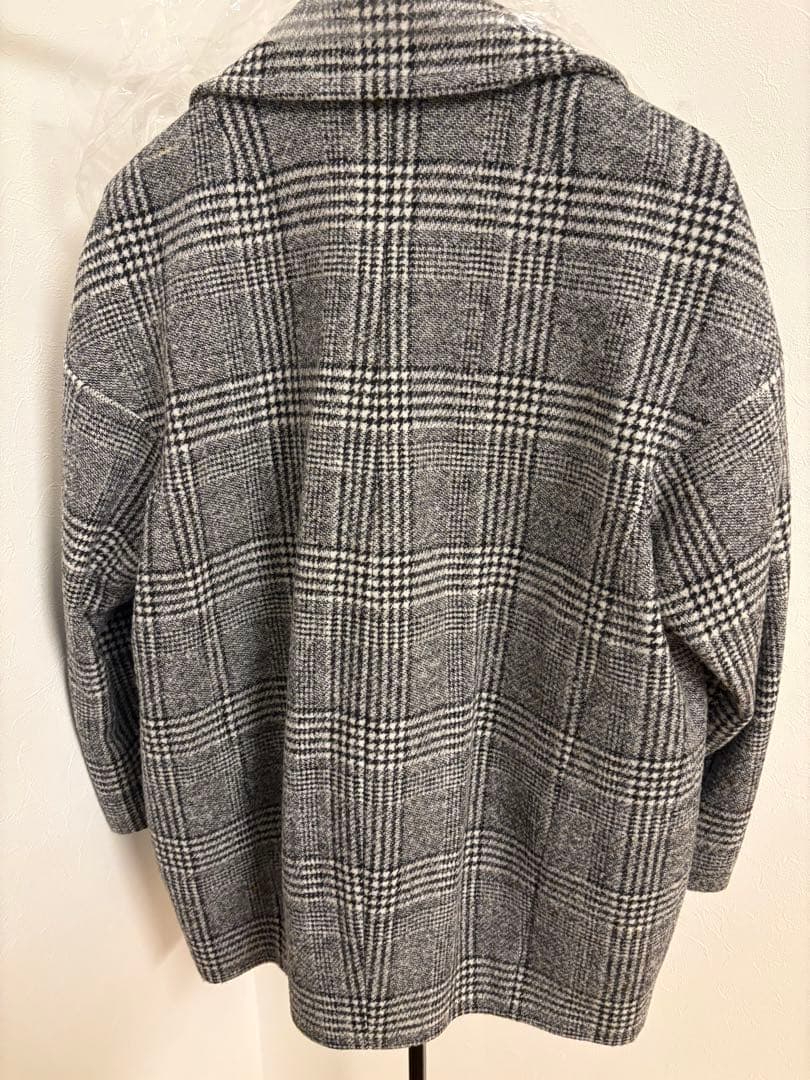 TOMORROWLANDcollection ウールカシミヤグレンチェックコート