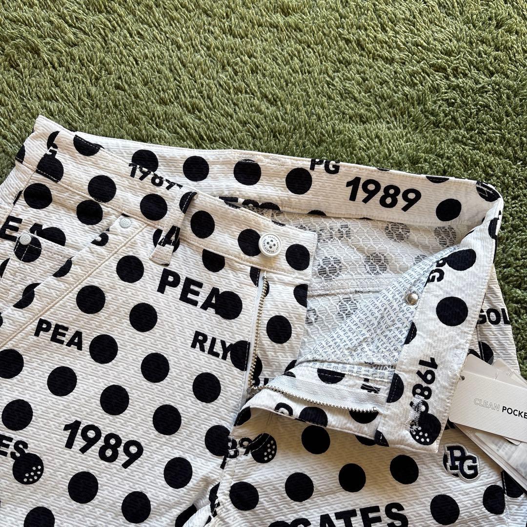 パーリーゲイツ☆タグ付き新品 アートピケ ドット×ロゴ柄 パンツ