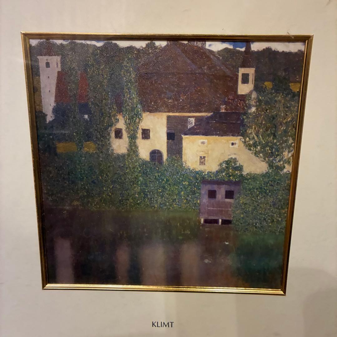 【美品】クリムト 絵画 アッタース湖の城