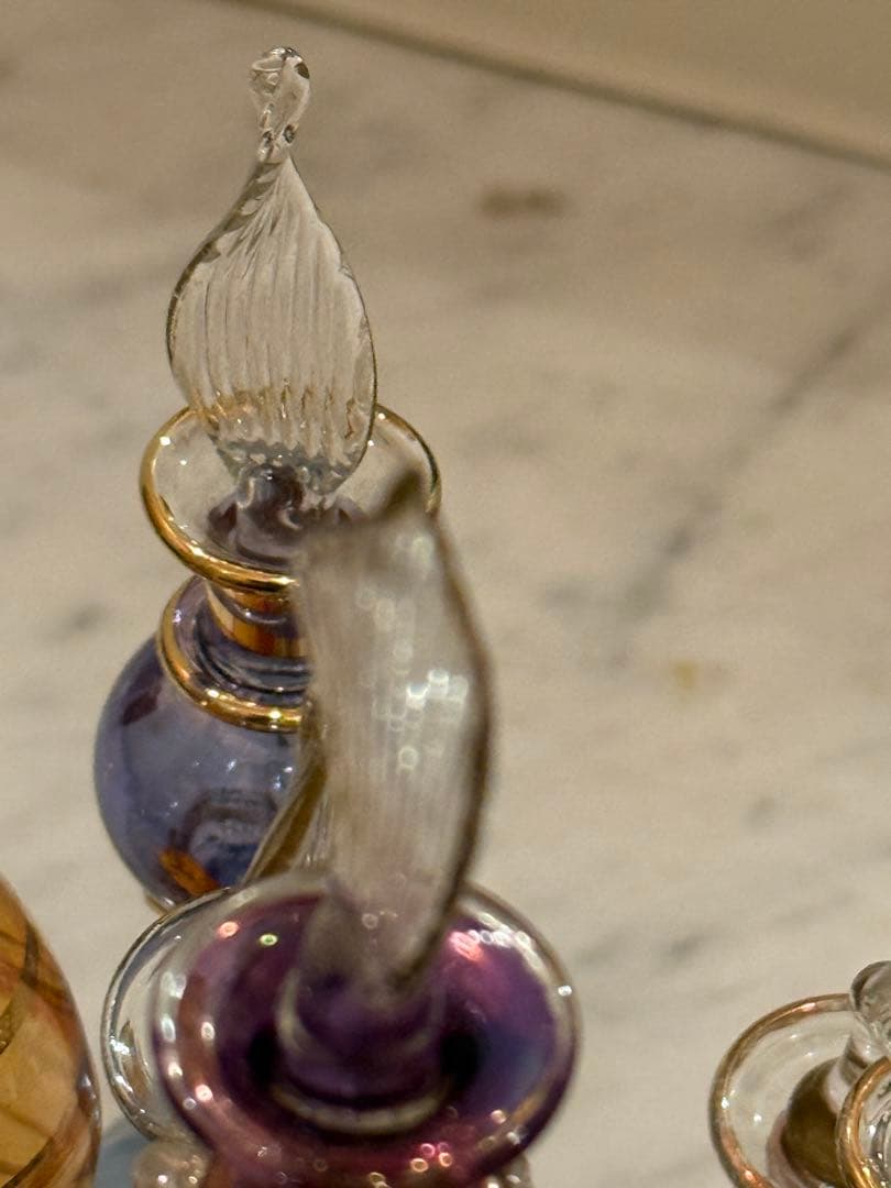 エジプト　香水瓶　強化ガラス製の高級品　9本セットプラスおまけ