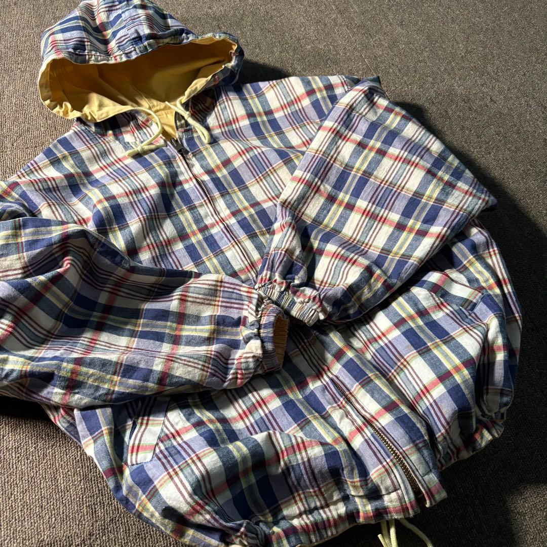 McGREGOR チェック リバーシブルジップパーカー ジャケット ドローコード