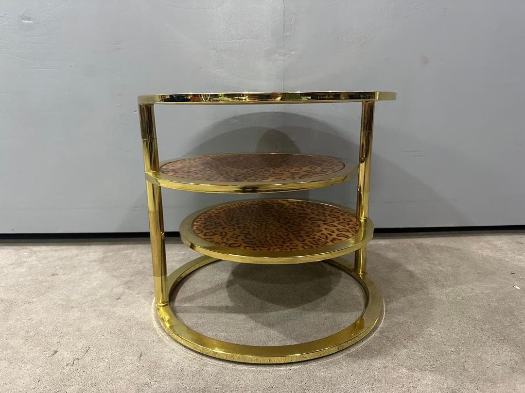 円型スライドテーブル ラウンドテーブル ガラステーブル サイドテーブル テーブル