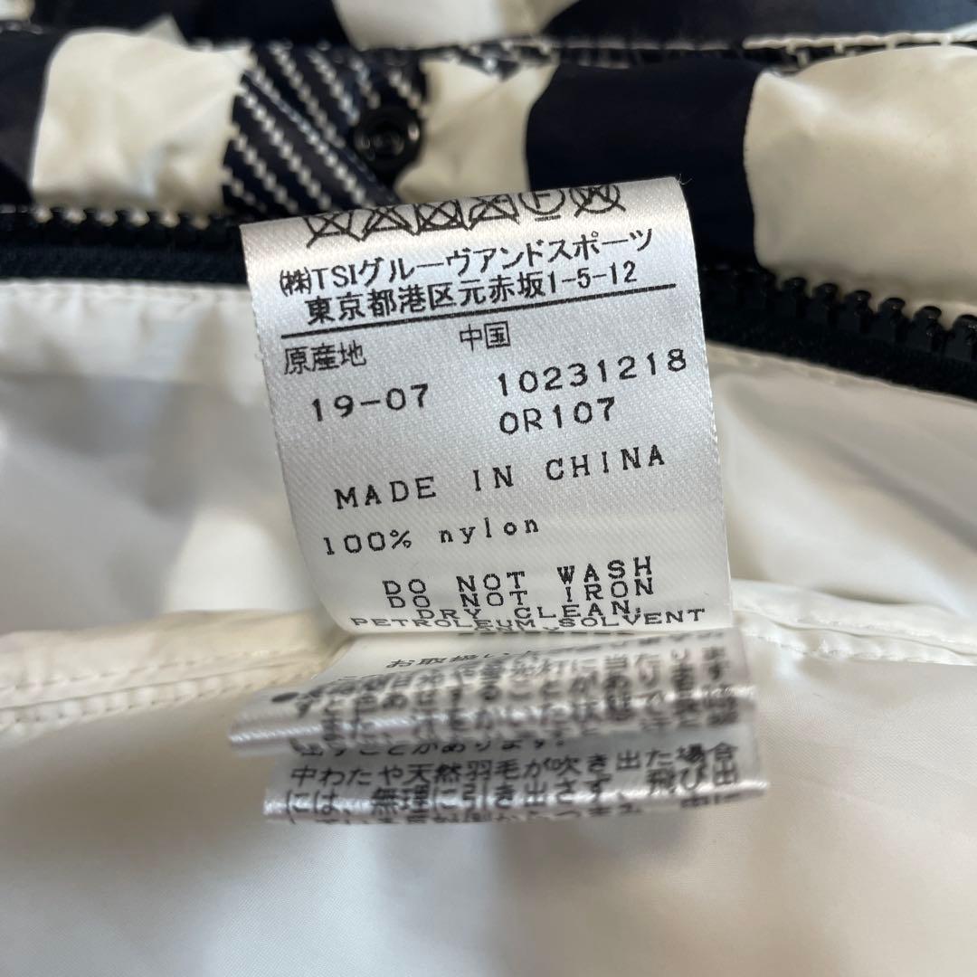 PEARLY GATES チェック柄 ダウンジャケット ゴルフ ロゴ　ワッペン