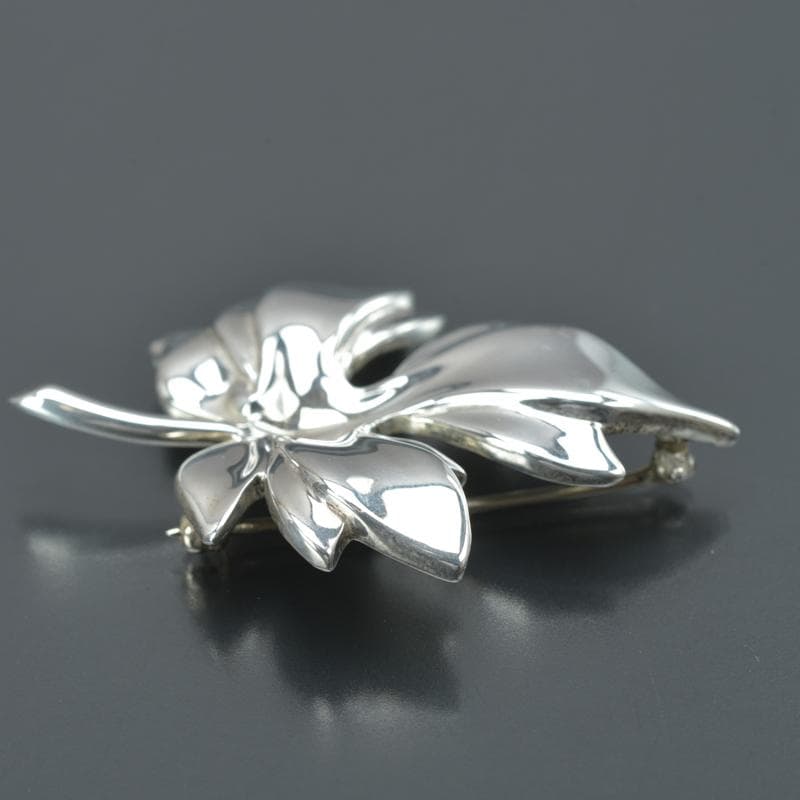 新品仕上げ◇ティファニー リーフ ブローチ STERLING 925 シルバー