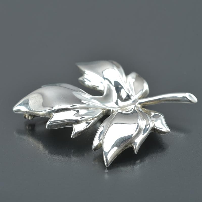 新品仕上げ◇ティファニー リーフ ブローチ STERLING 925 シルバー