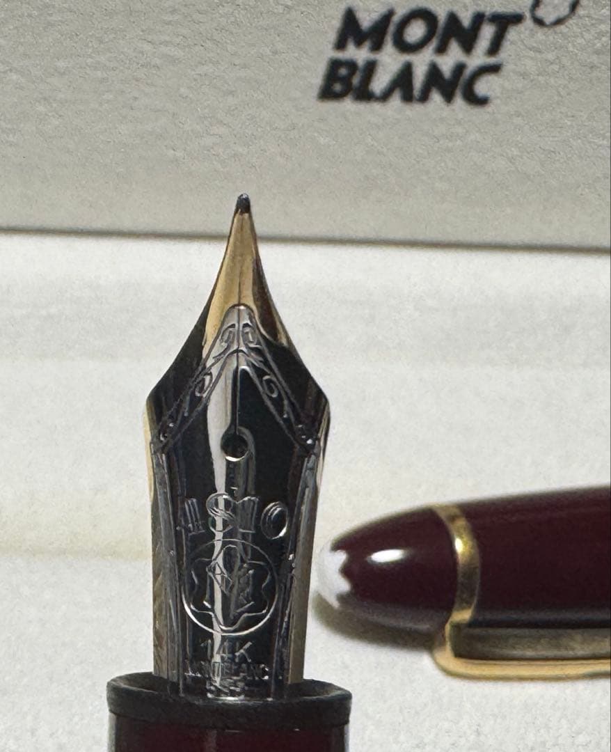 【未使用】モンブラン#146 万年筆 ボルドー F