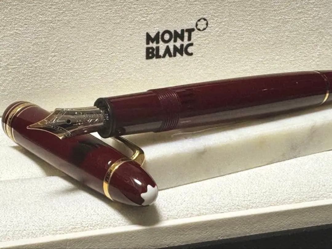 【未使用】モンブラン#146 万年筆 ボルドー F
