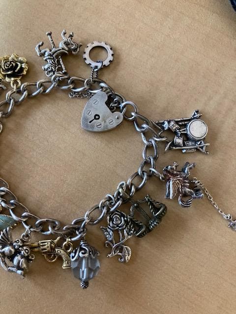 チャームブレスレット　シルバー925 ヴィンテージ