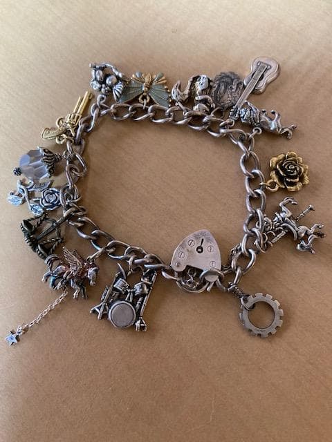 チャームブレスレット　シルバー925 ヴィンテージ