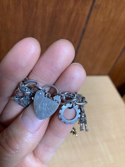 チャームブレスレット　シルバー925 ヴィンテージ
