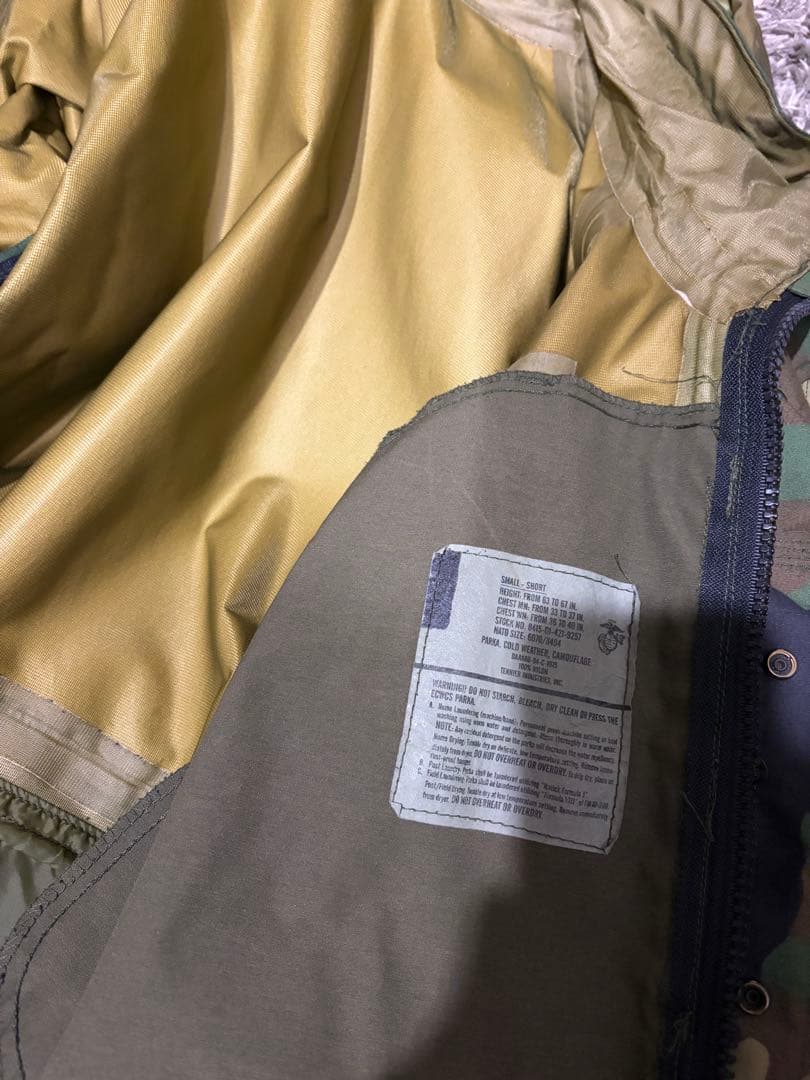 米軍実物　ECWCS ウッドランドカモ ゴアテックスパーカー迷彩ミリタリー