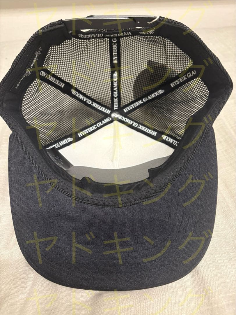 ヒステリックグラマー SEE NO EVIL スタッズメッシュキャップ　ブラック