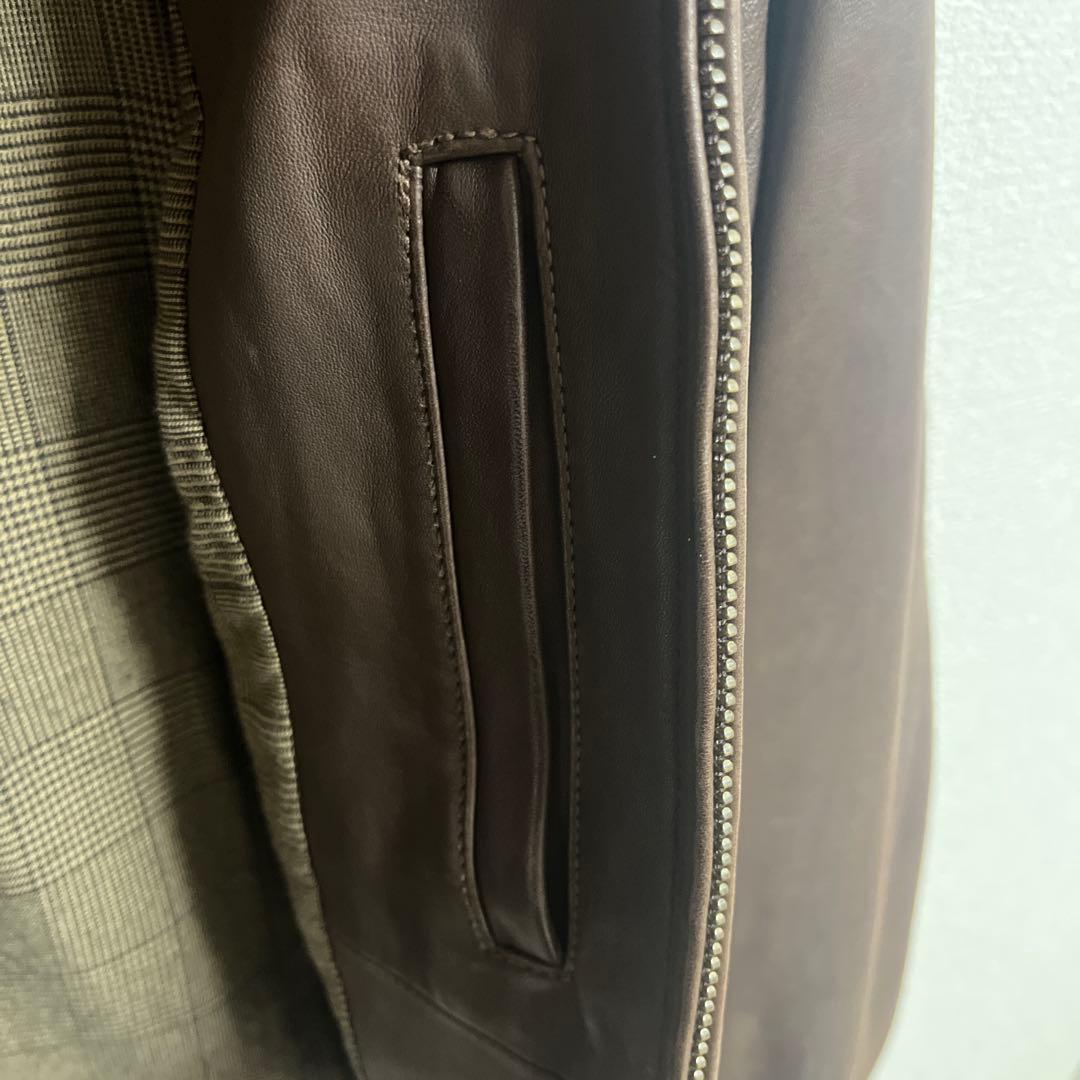 た*け様 名作【Ralph Lauren】LAMBSKIN LEATHER JA