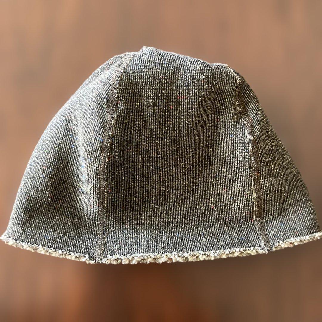 KAPITAL ヘリンボーンビーニー ニット帽　未使用に近い