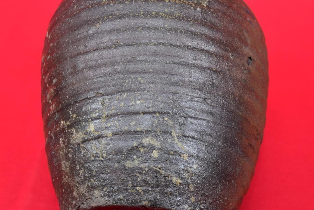 【桃山時代保証】古備前壷/焼物/重量2,7kg/掛軸/名家伝来/AB-47