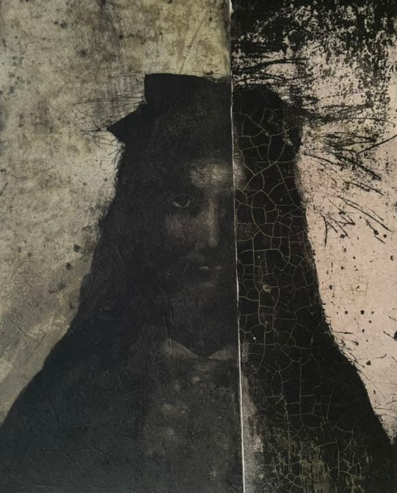 銅版画「solilogy Ⅱ」藤浪理恵子