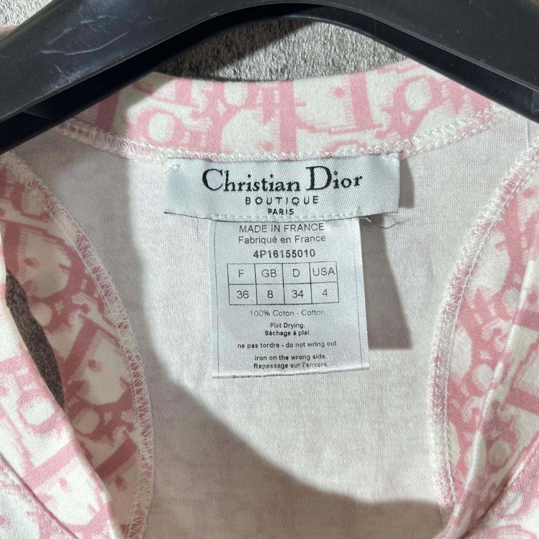 [大人気]　ディオール　Dior　タンクトップ　トロッター　コットン　ガリアーノ
