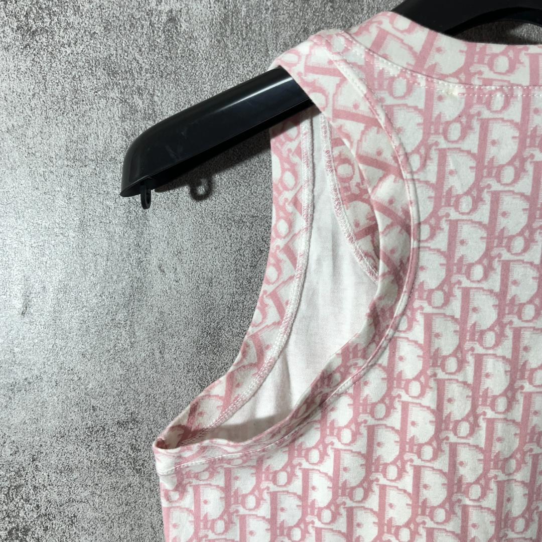 [大人気]　ディオール　Dior　タンクトップ　トロッター　コットン　ガリアーノ