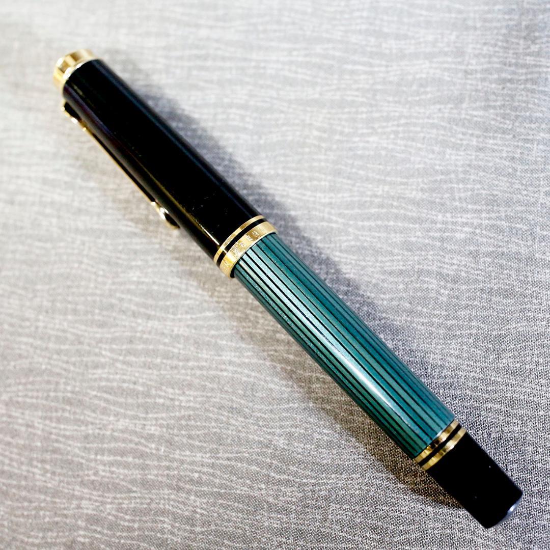 【送料込み】ペリカン ボールペン スーベレーン Ｒ６００ 緑縞