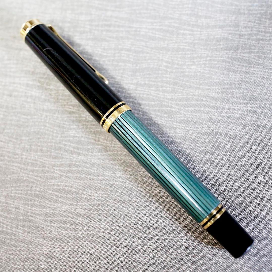 【送料込み】ペリカン ボールペン スーベレーン Ｒ６００ 緑縞