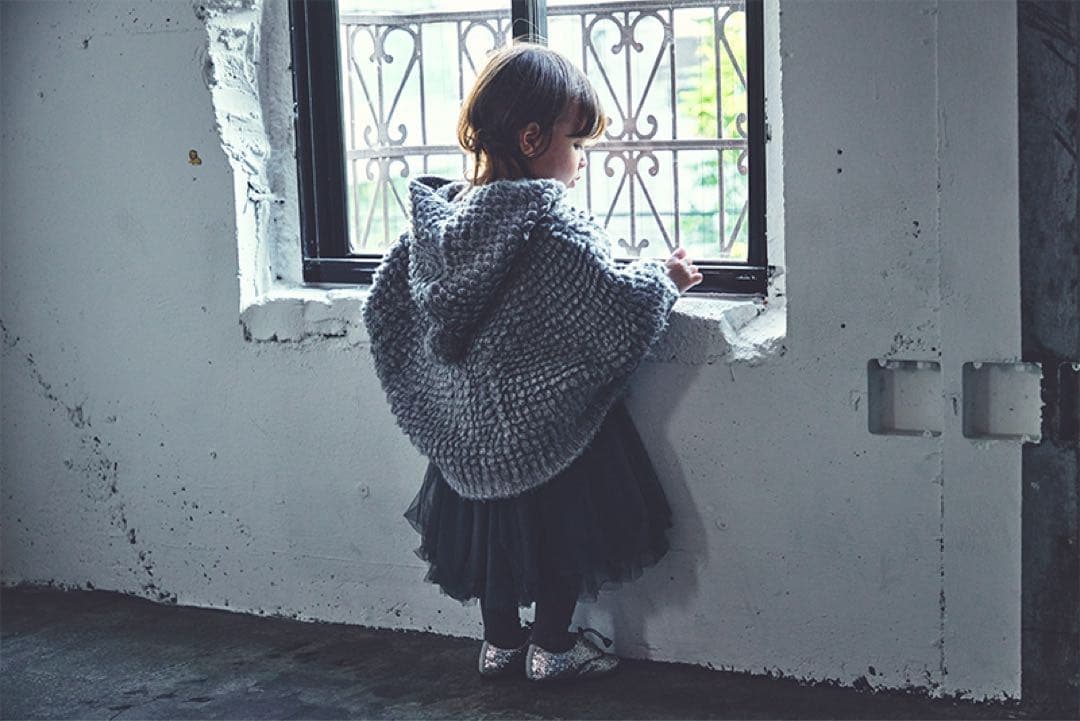 アウター MARLMARL polka 2 light grey