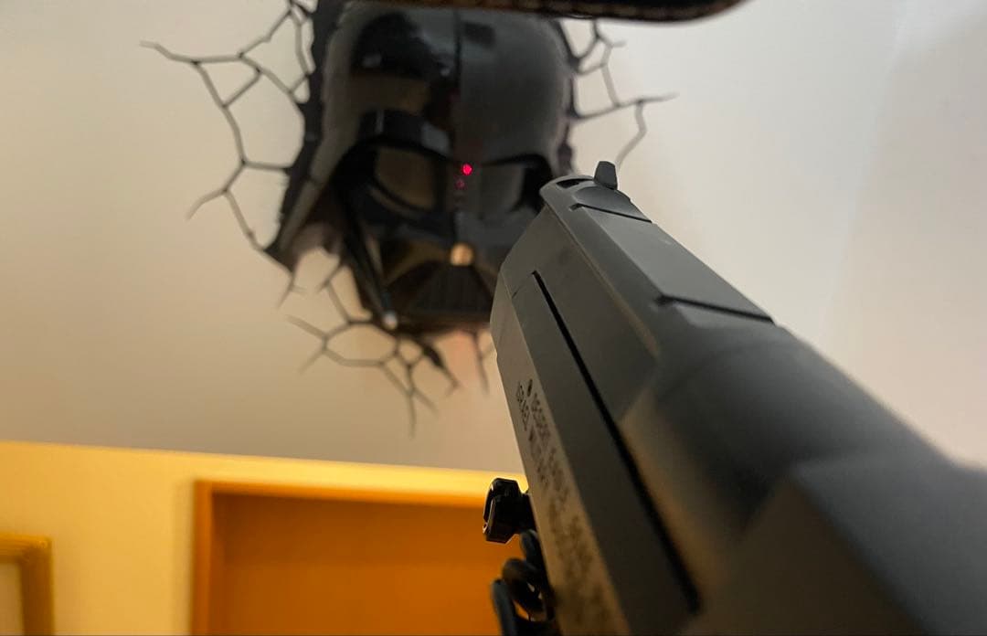 デザートイーグル 50AE レーザーサイトリモートSW付ガスガン ★美品マルイ