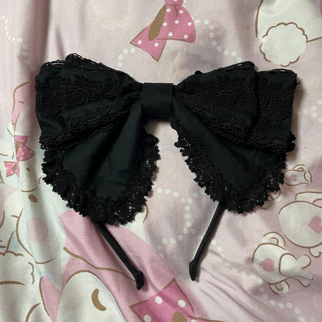 キャメロンカチューシャ 黒 美品