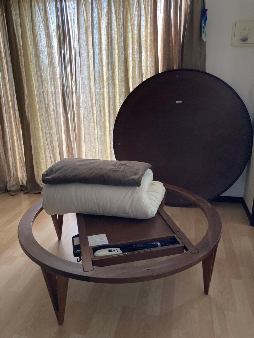 アクタス　リビングテーブル　こたつ　ウォルナット　120㎝　セット売り