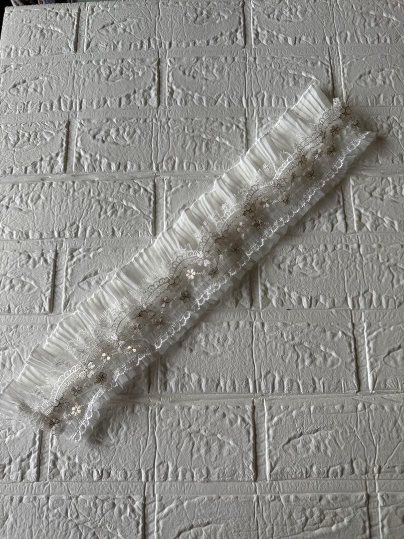 成人式　振袖　正絹帯揚げ　正絹帯締め　パール重ね衿　フリル付きレース半衿　お飾り