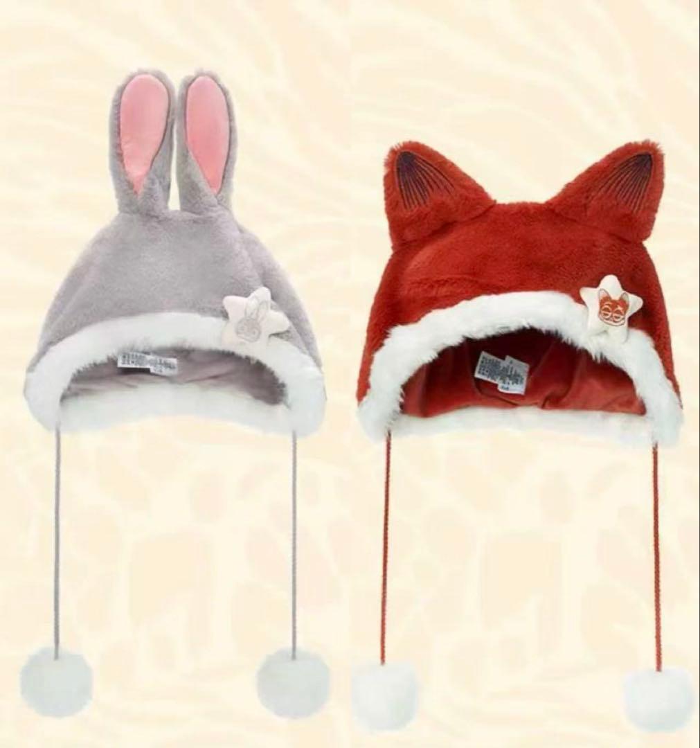 上海ディズニー ズートピア　ファンキャップ　ニック　ジュディ　セット