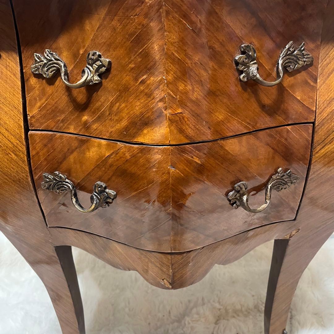 アンティーク　ルイ15世様式　コモード　チェスト　大理石天板 猫脚　真鍮