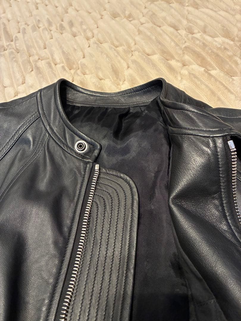 RickOwens 14SS intarsia レザージャケット