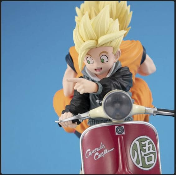 デスクトップリアルマッコイEX ドラゴンボールZ サイヤ人孫悟空＆孫悟飯＆バイク