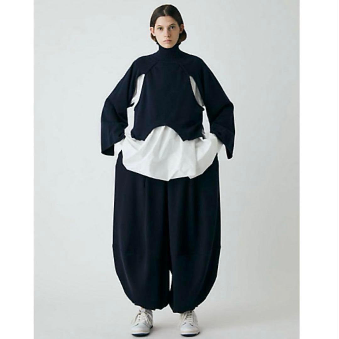 ENFOLD ミリオーネ クロップド バルーンパンツ ※カラーはネイビー