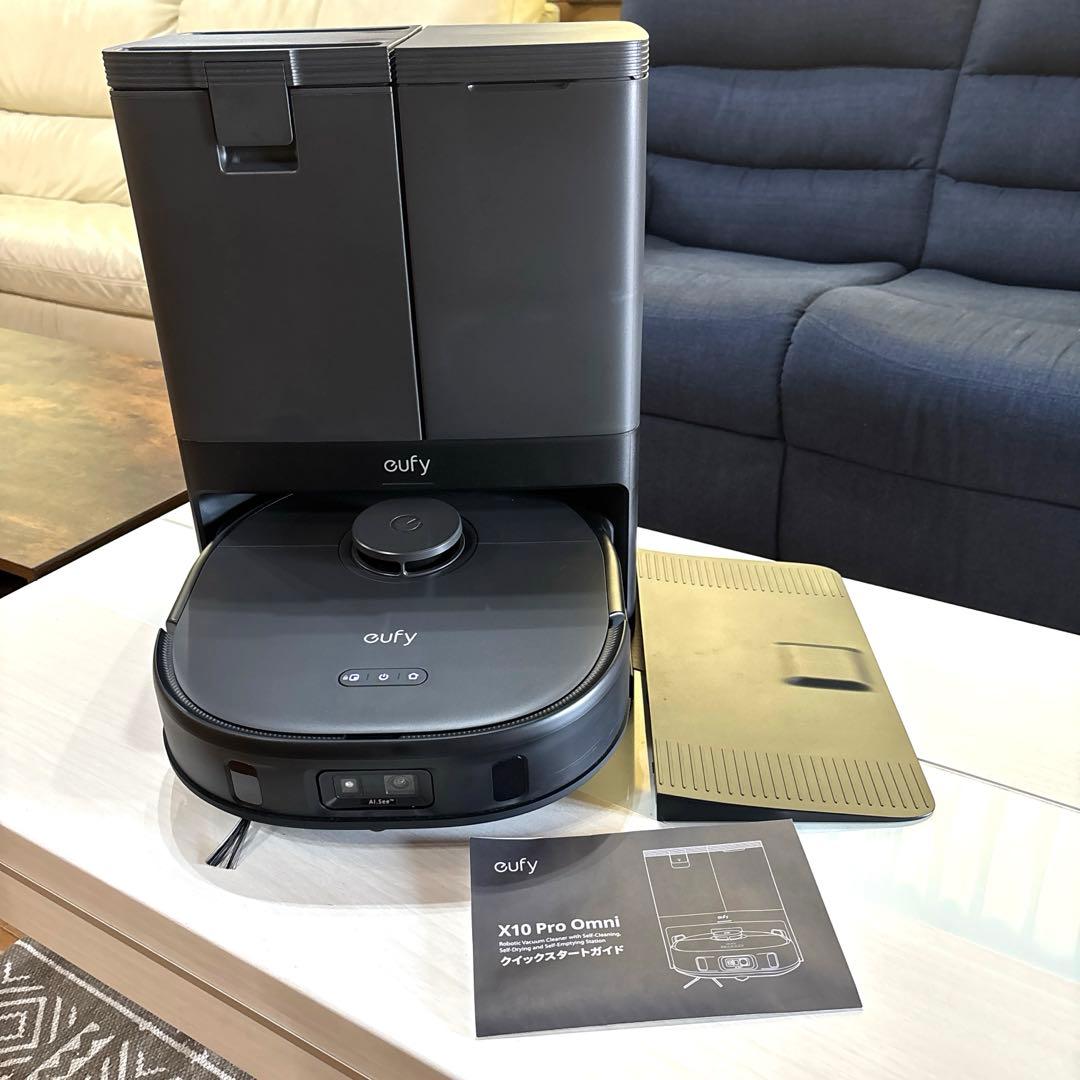桃　eufy 【X10 Pro Omni】 お掃除ロボット ブラック