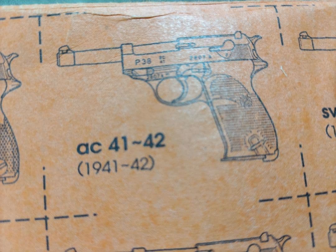 未使用　マルゼン ワルサーP38 ＋スペアマガジン付 ミリタリーモデル