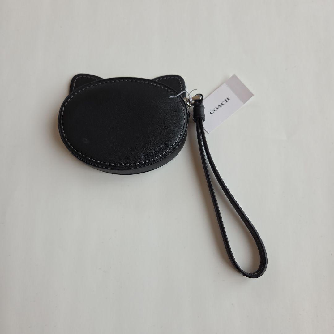 【新品未使用】 COACH 猫型ケース ブラック