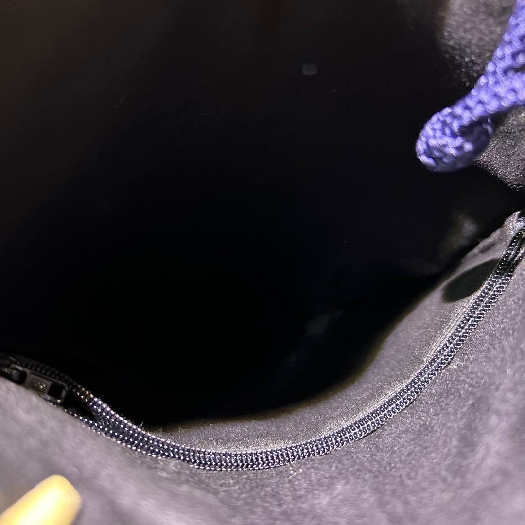 極美品　印傳屋　インデンヤ　巾着　ハンドバック　着物　紺色　ネイビー