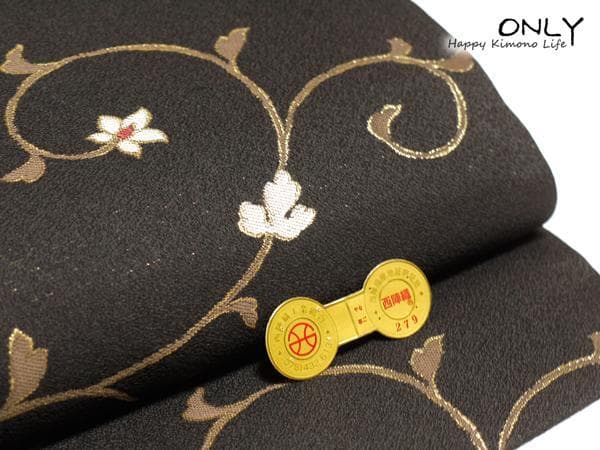 Y01-1 美しいキモノ掲載柄 石原さとみさん着用柄 弥栄織物 名古屋帯仕立上り