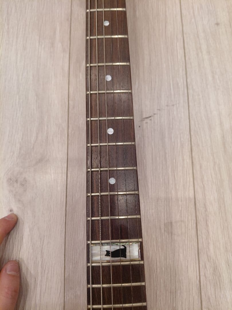 Burny LV-115KK ピンクスパークル ラルク Ken フライングV