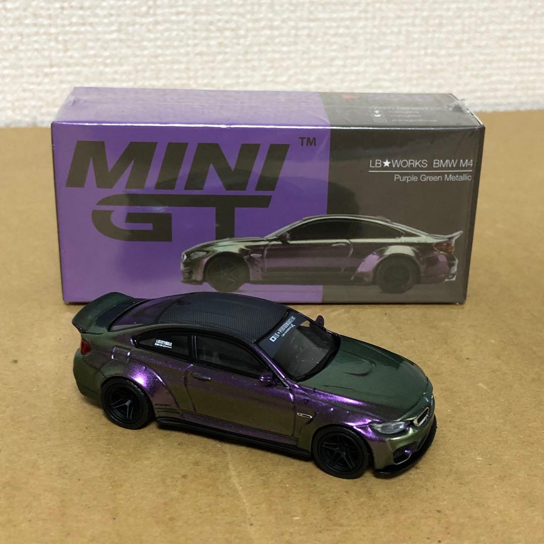 MINI GT　LB WORKS BMW M4　パープル グリーン メタリック