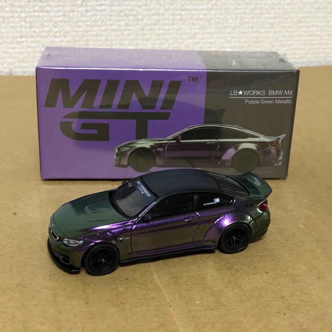 MINI GT　LB WORKS BMW M4　パープル グリーン メタリック