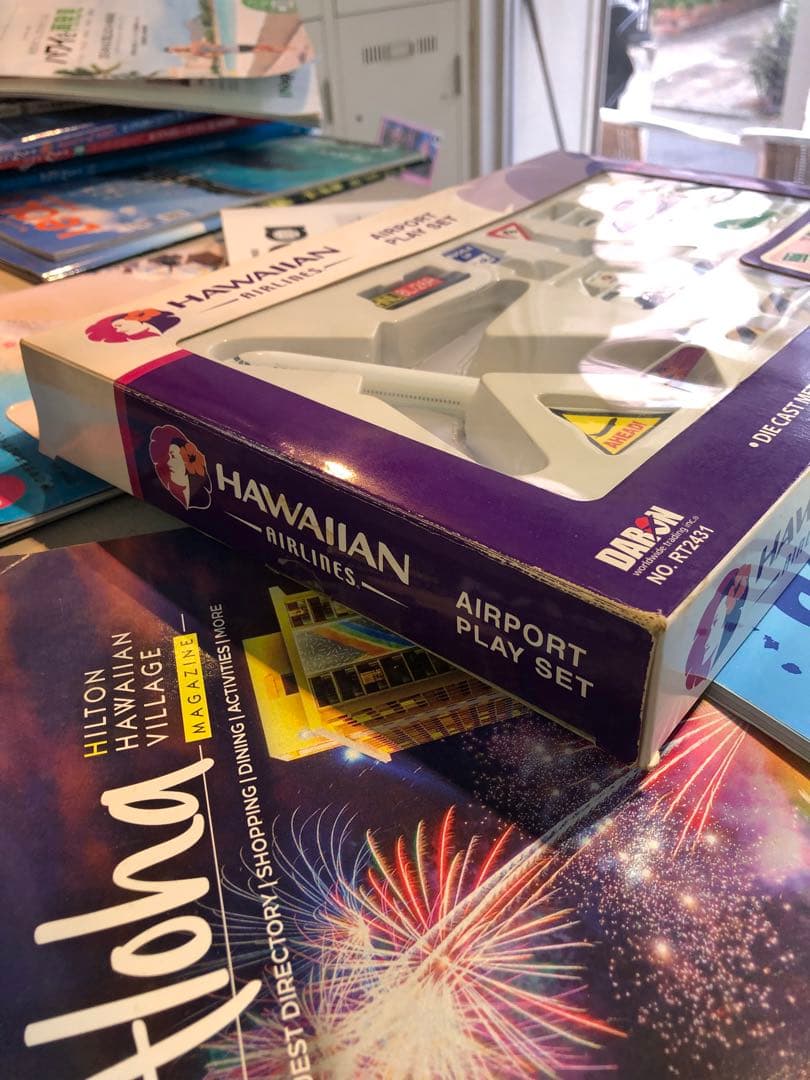 航空機・ヘリコプター HAWAIIAN AIRLINES AIRPORT PLAY SET